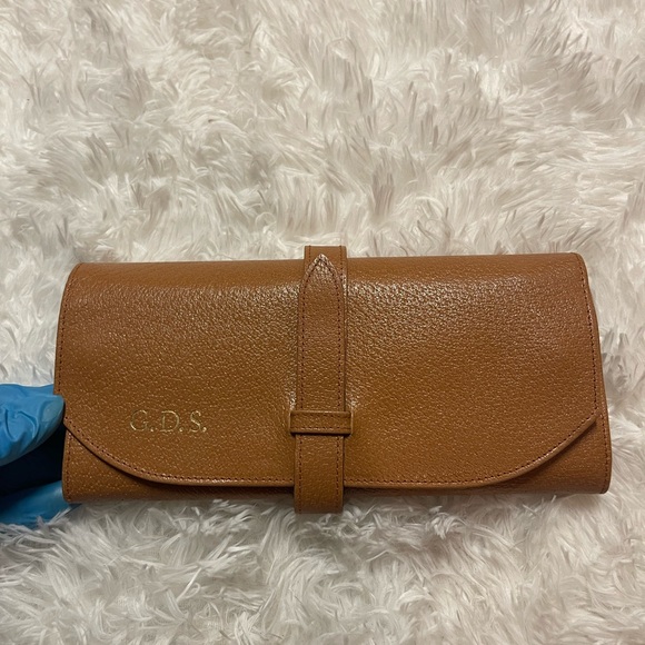 Smythson Handbags - Smythson Luxury (British) Leather Jewelry Roll